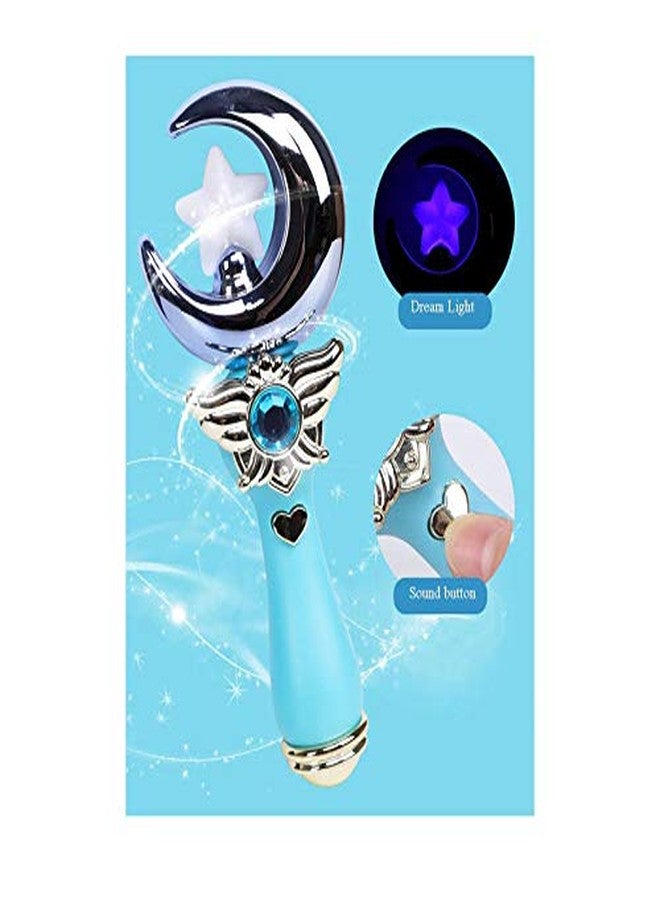 SHANAYA Plastic Electronic Magical Fairy Princess Wand Stick with Led Lights, Music & Glossy Shine Toy, Multicolour, 3 Years Old and Up, (Pack of 1 Assorted) - Image 4